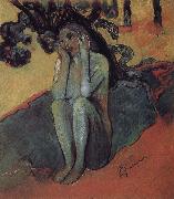 Paul Gauguin Brittany Eve painting